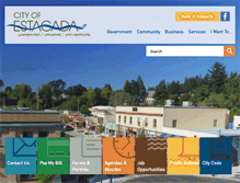 Tablet Screenshot of cityofestacada.org